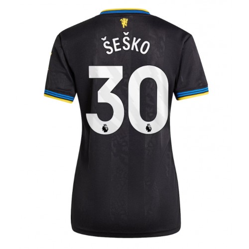 Dres Manchester United Benjamin Sesko #30 Rezervni za Žensko 2025-26 Kratak Rukav